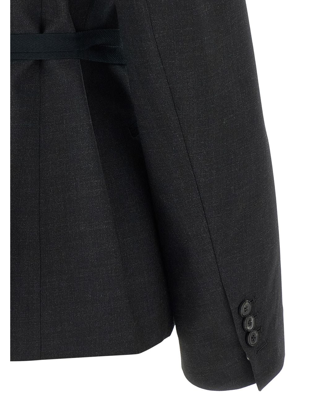 Maison Margiela Black Wrap Blazer