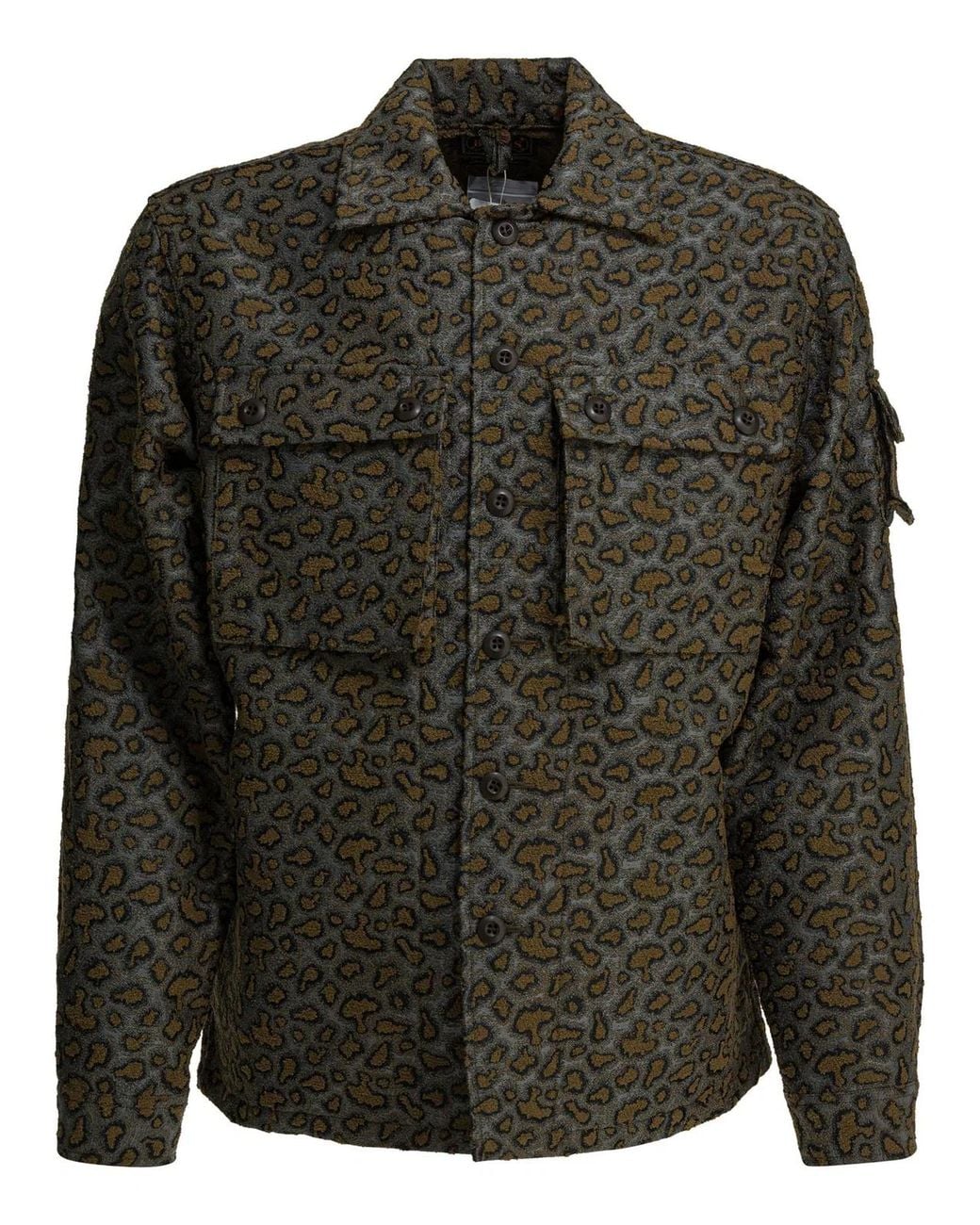 Beams Plus Black Polyester Cotton Jacket for men