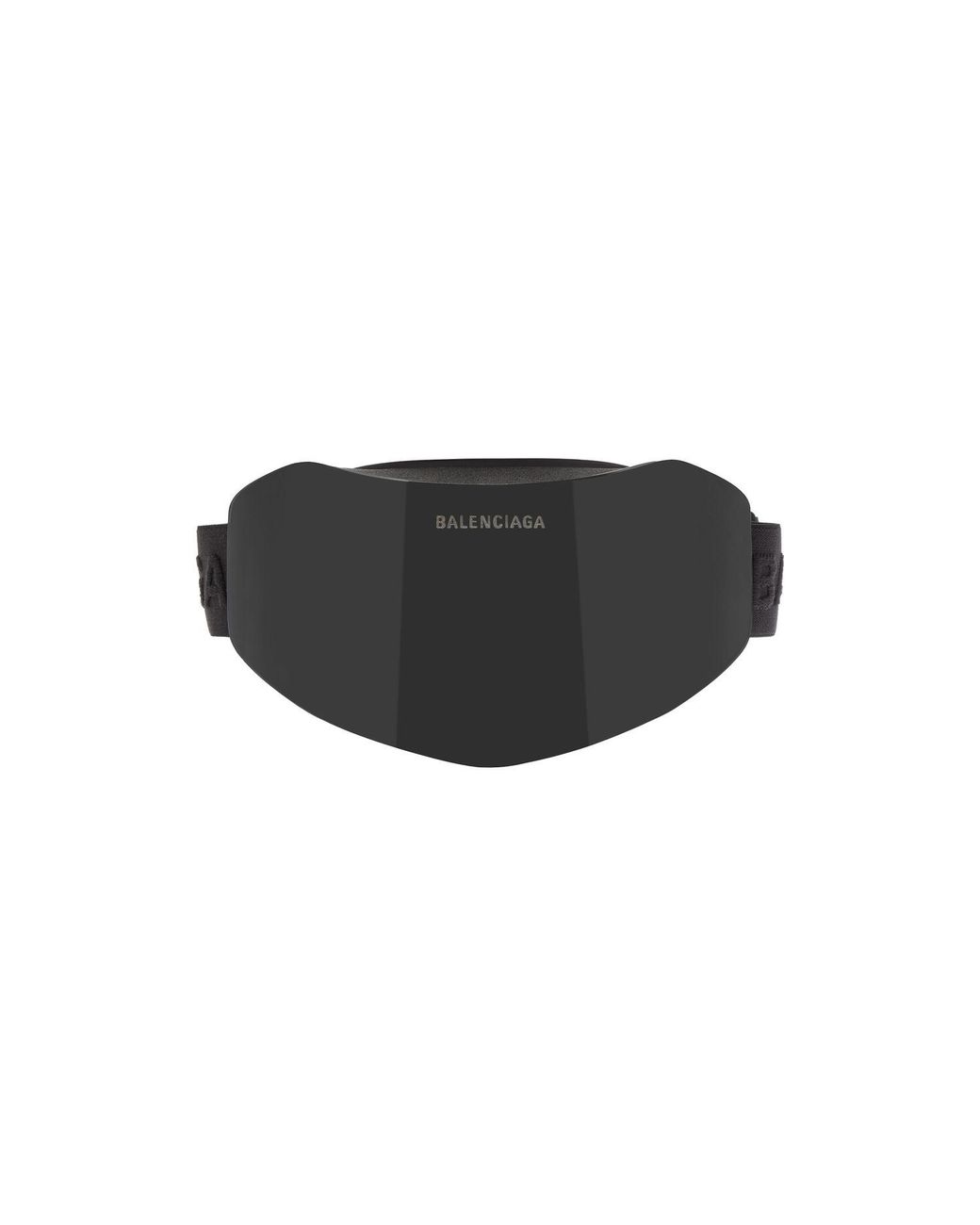 Balenciaga Black Ski Mask Shield Sunglasses for men