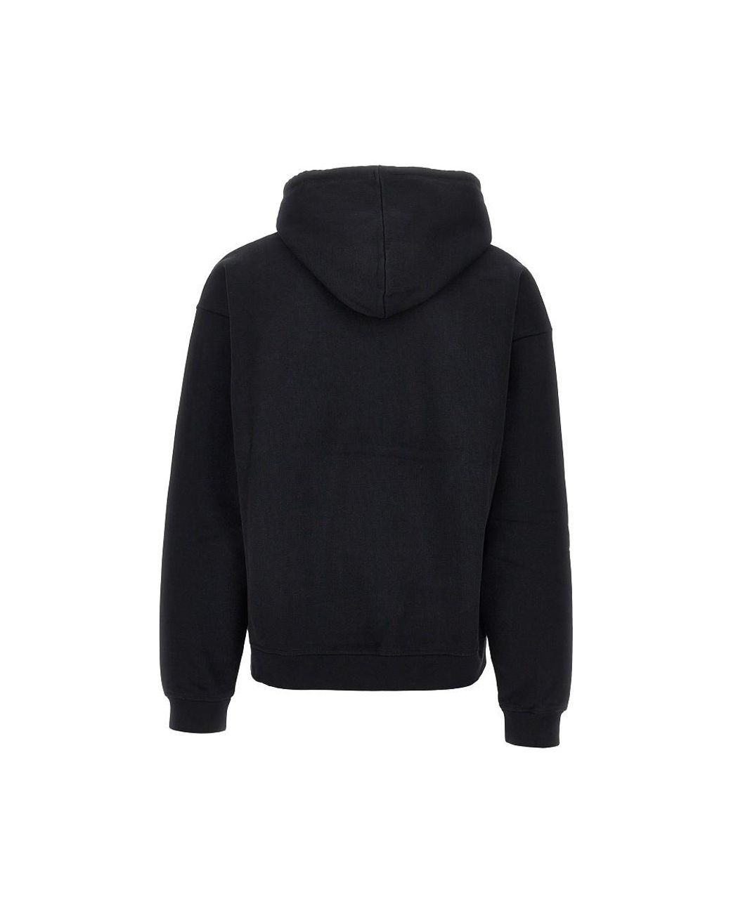 DSquared² Black Hoodie With Logo Embroidery for men