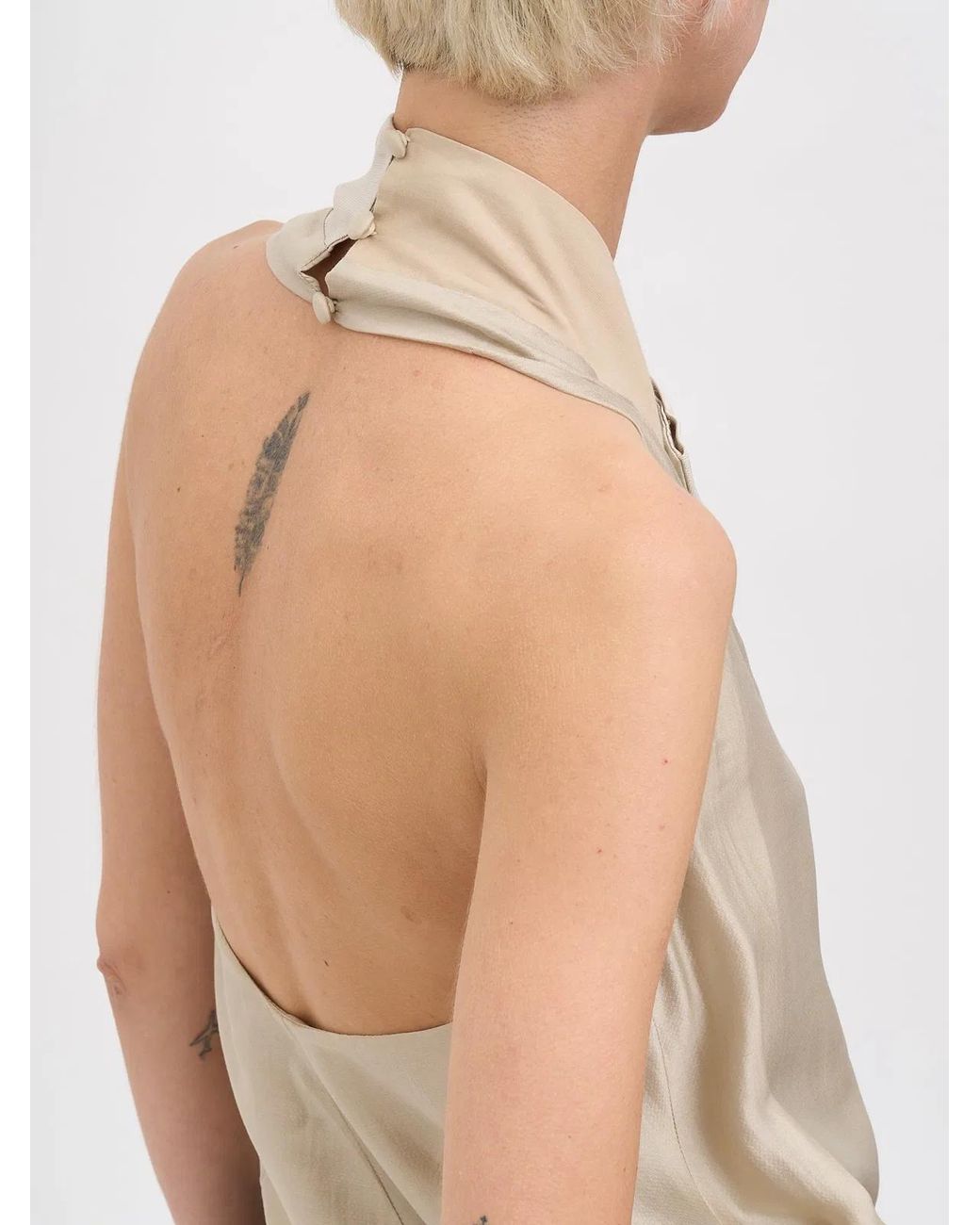 Entire studios Natural Fluid Shell Tank Top