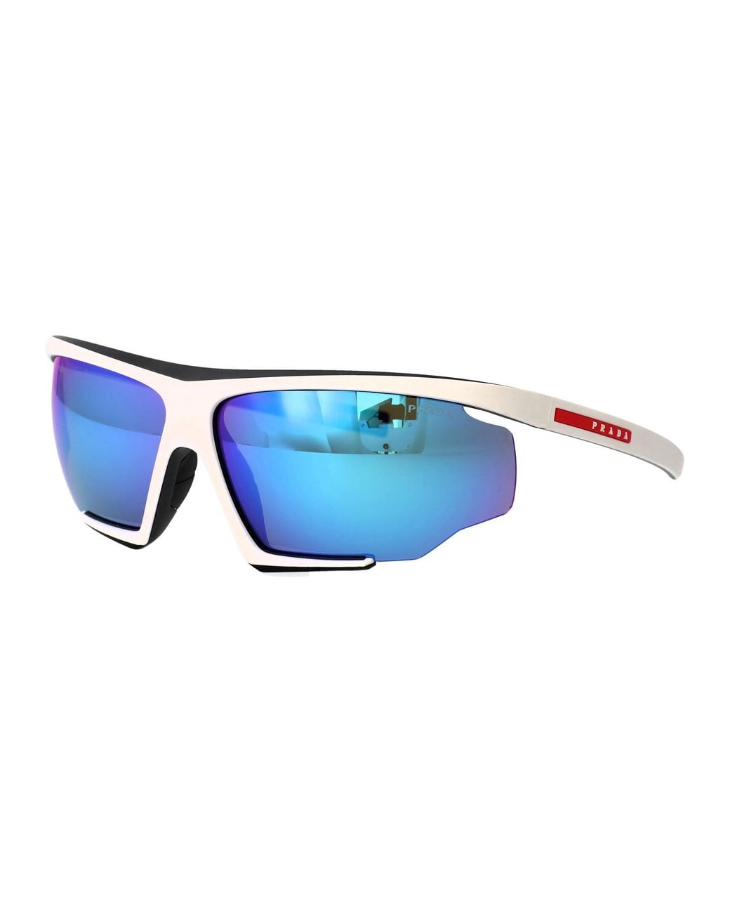 Paradas Linea Rosa Prada Linea Rossa Rubber Injected Sunglasses in Blue for Men | Lyst UK