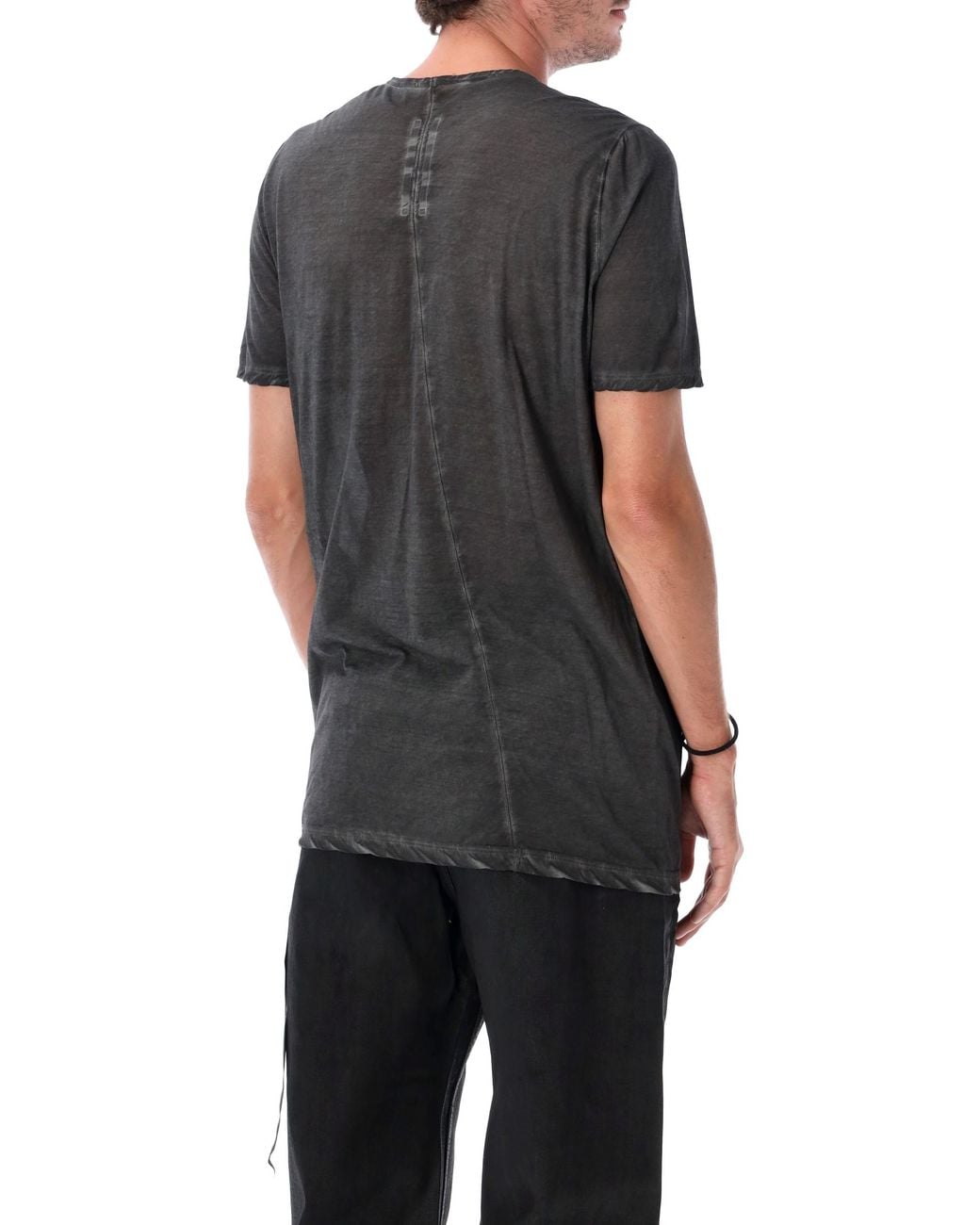 Rick Owens Black Graphic Crewneck T-Shirt for men
