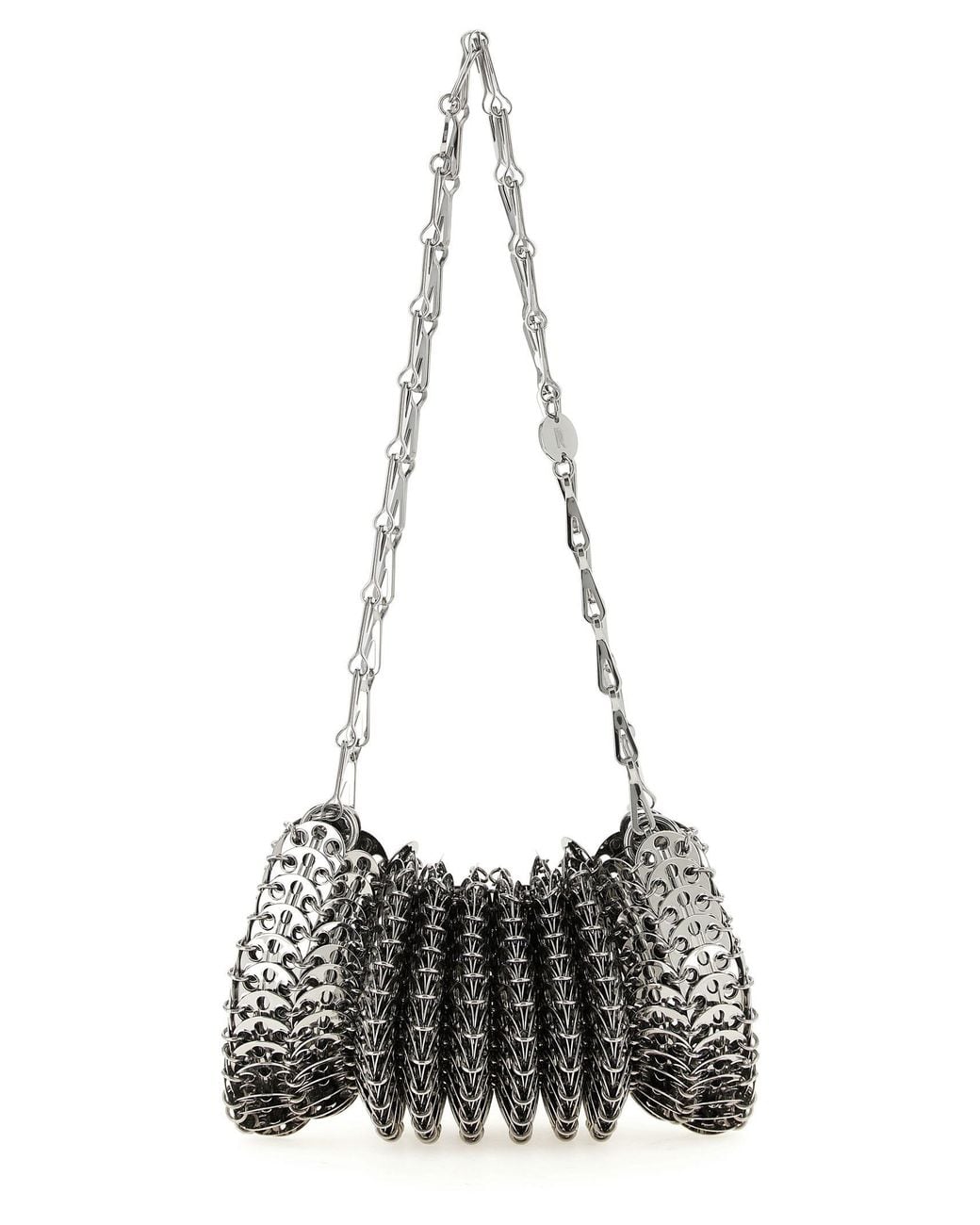 Rabanne White 'Chainmail' Shoulder Bag