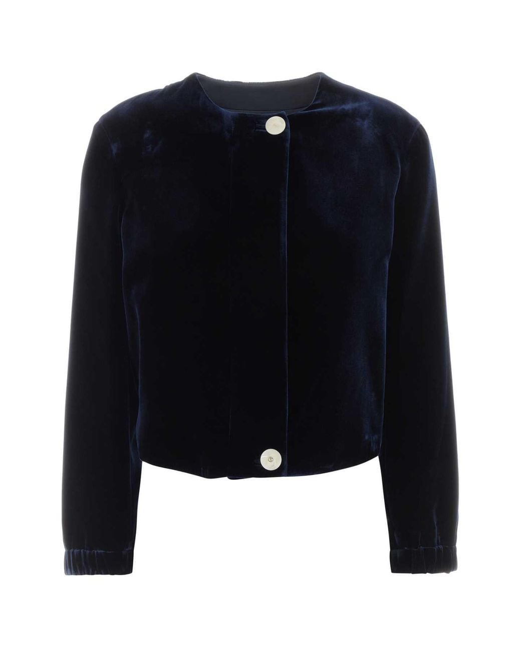 Giorgio Armani Blue Velvet Blazer Jacket