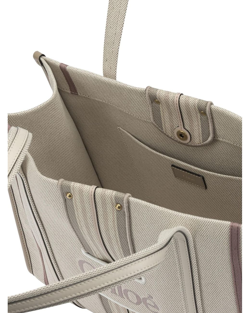 Chloé Natural "Woody Loop" Small Shoulder Bag