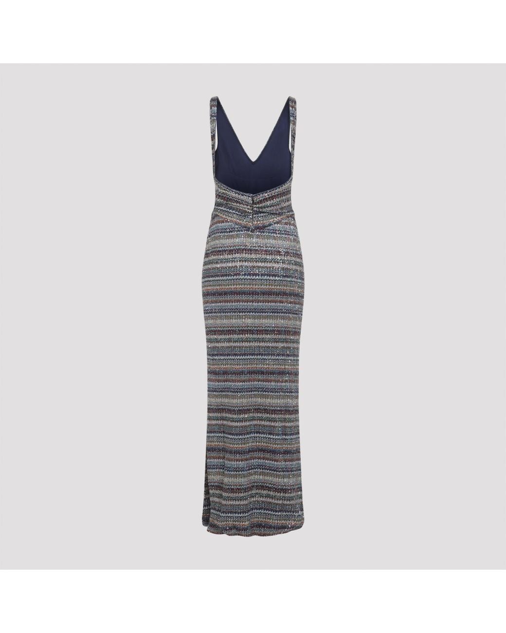 Missoni Gray Multi Caperdoni Long Dress