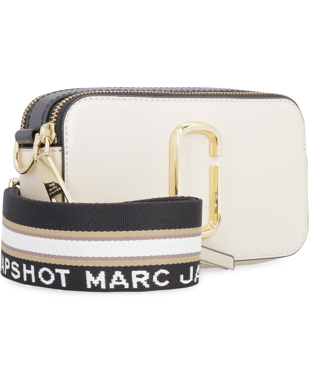 Marc Jacobs Metallic Snapshot Leather Shoulder Bag