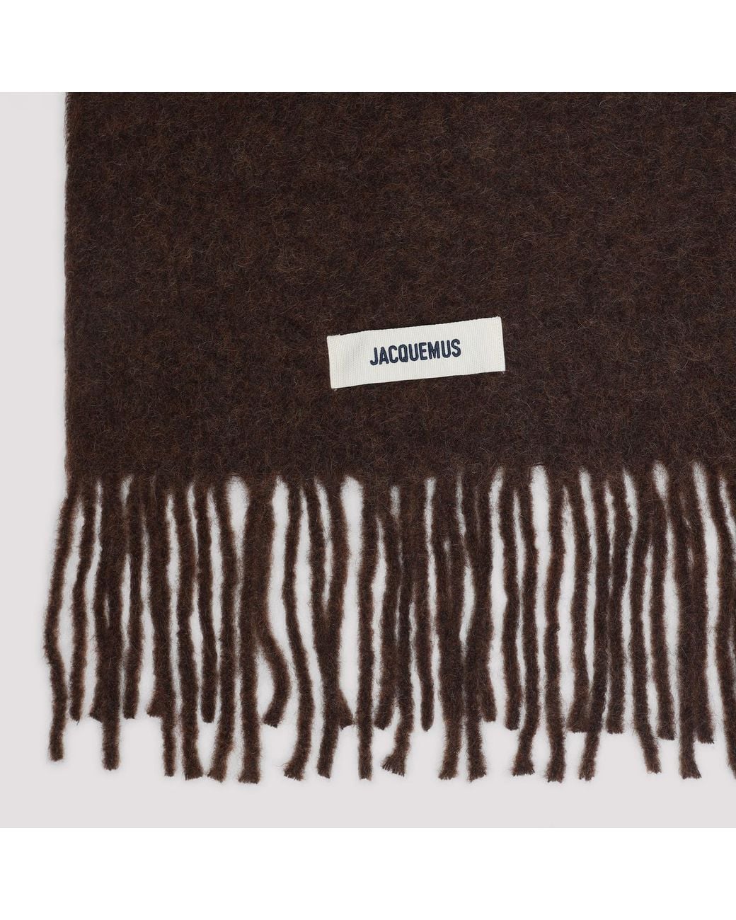 Jacquemus Brown Fringed Scarf