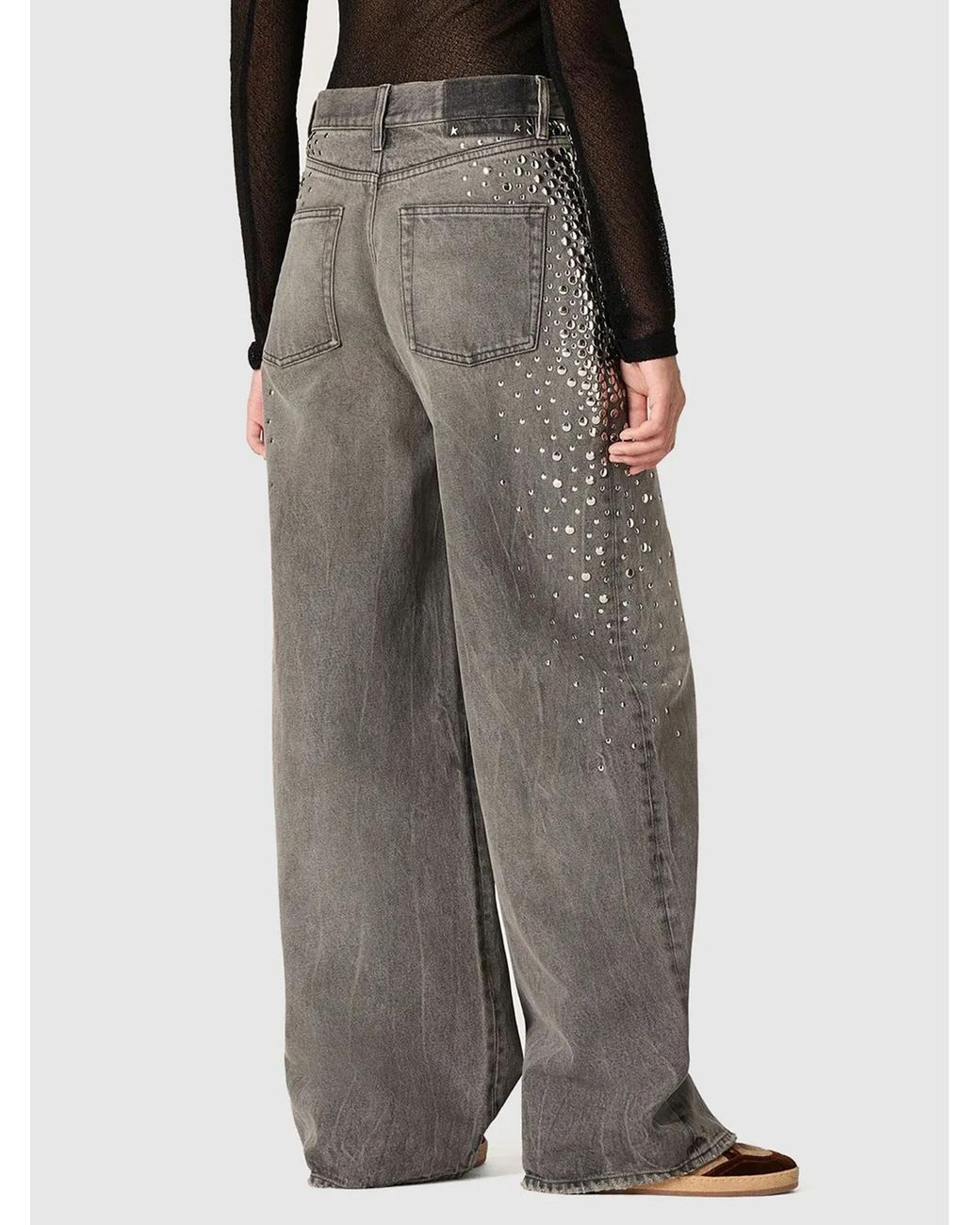 Golden Goose Deluxe Brand Gray Melody Vintagewash Cotton Boyfriend Jeans