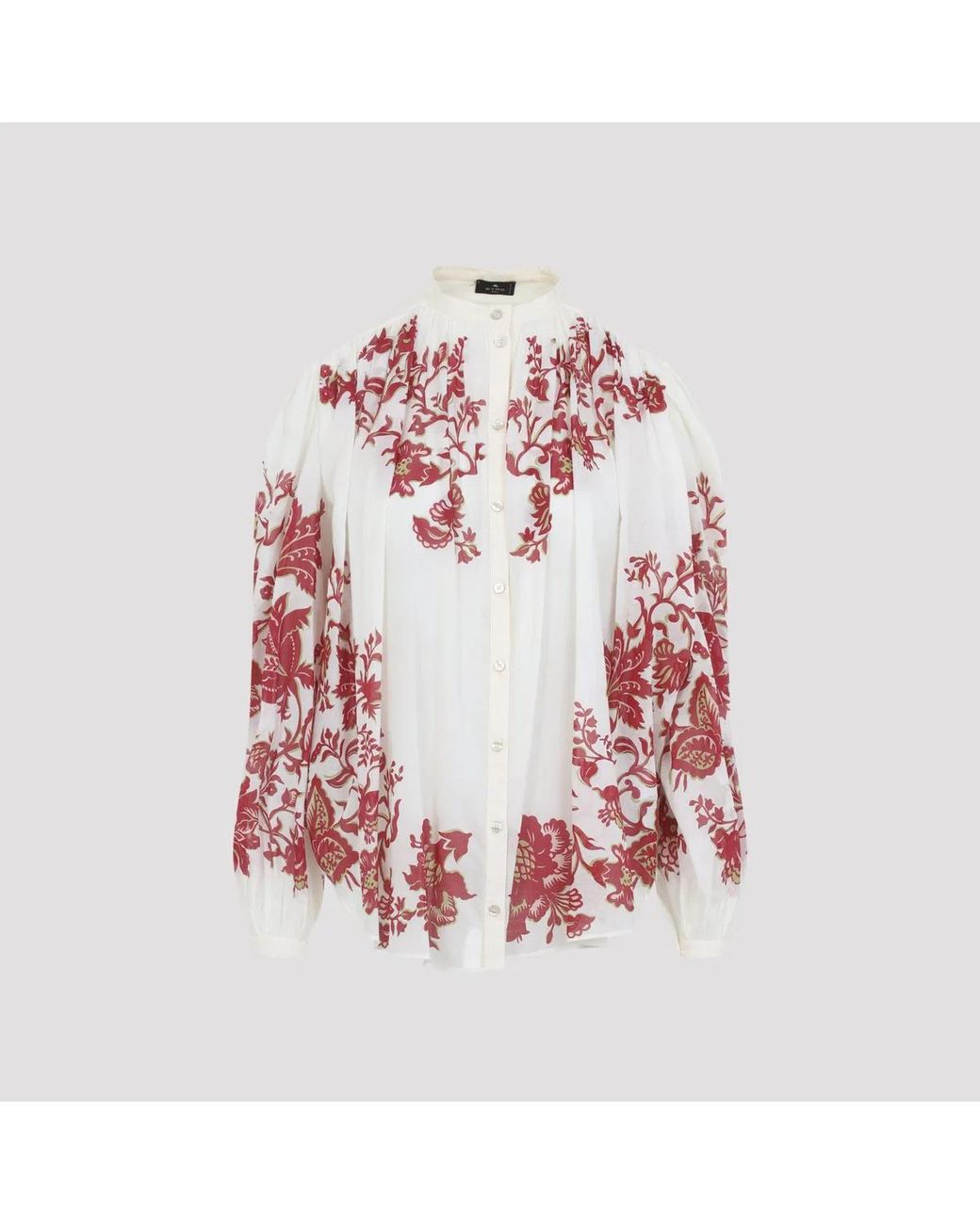 Etro Pink Relaxed Floral Shirt