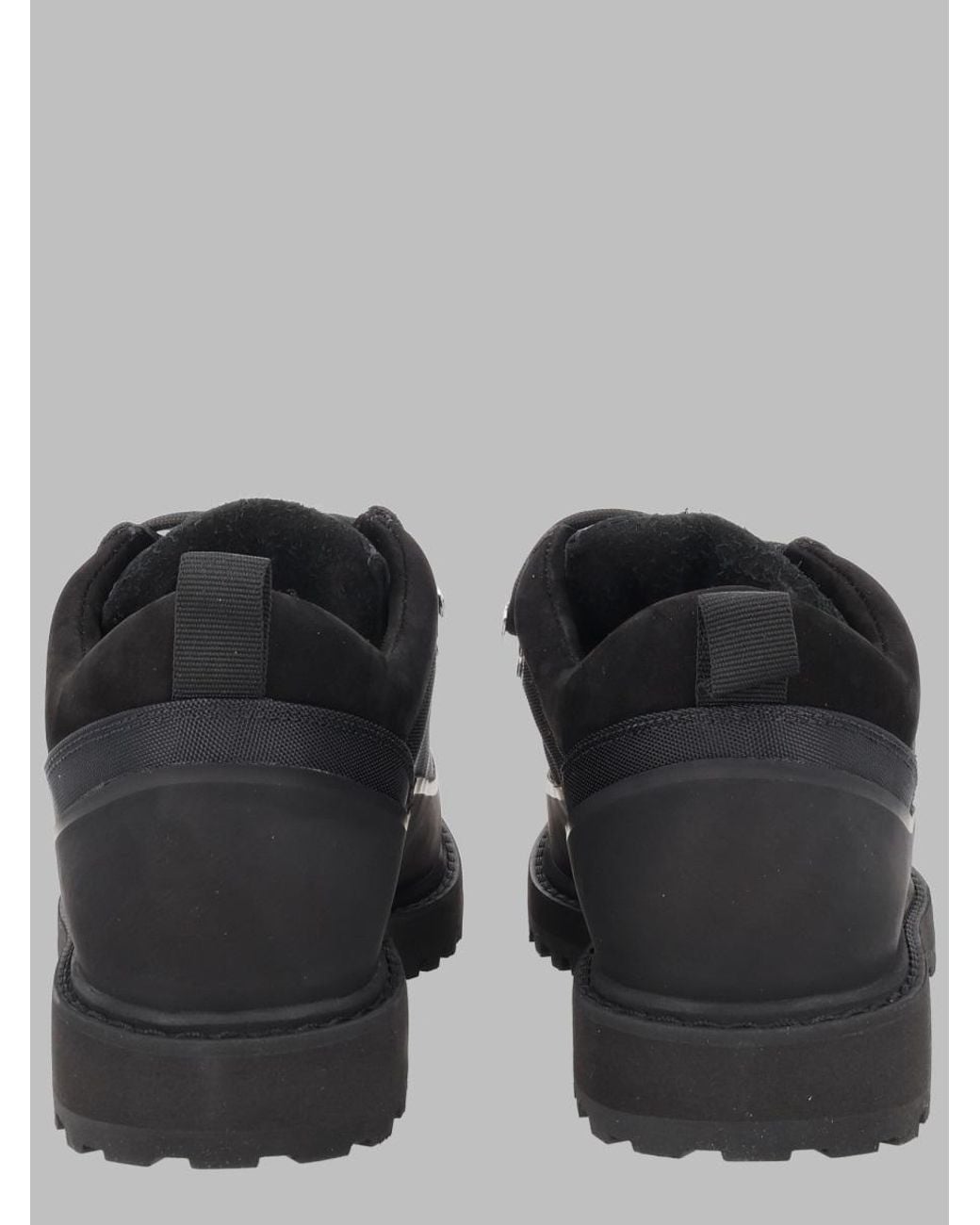 Diemme Black Timeless Lace-Up Ankle Boots for men