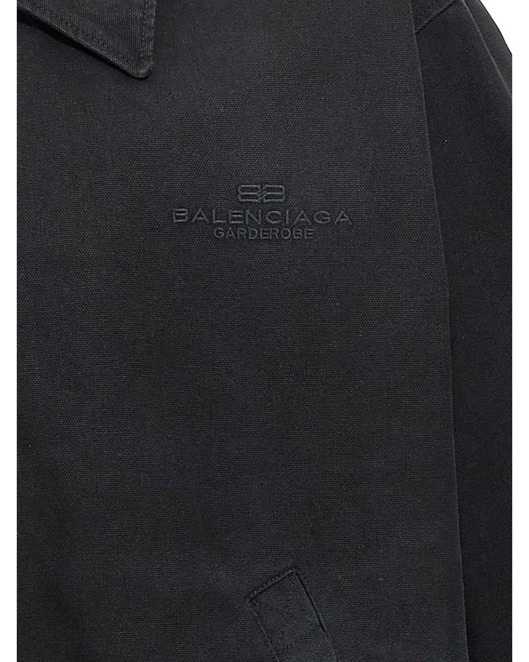 Balenciaga Black 'Bb Garderobe' Jacket for men