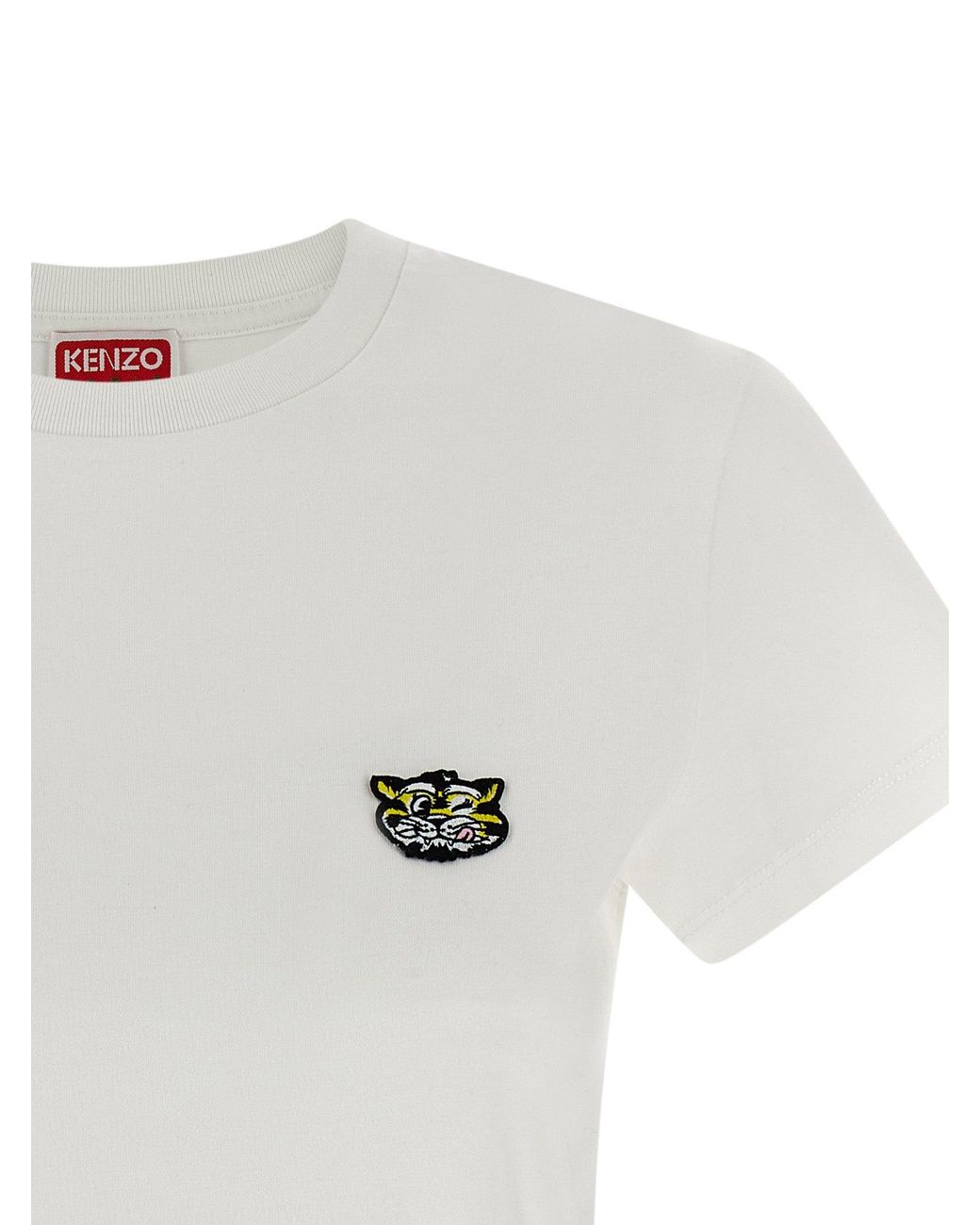 KENZO White 'Gots Wild Tiger' T-Shirt