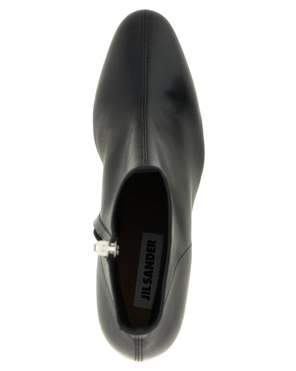 Jil Sander Black Calfskin Ankle Boots