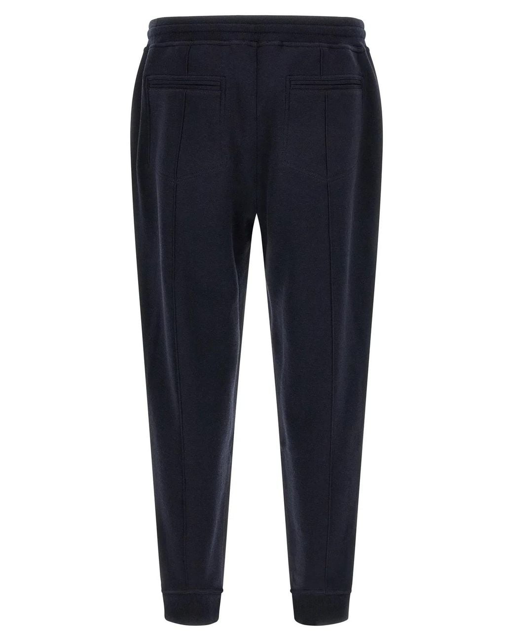Brunello Cucinelli Blue Cotton, Cashmere And Silk Joggers for men