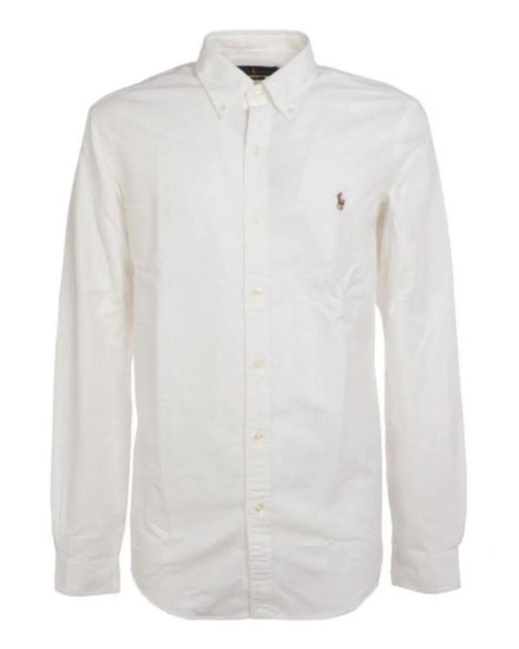 Ralph Lauren White Cotton Shirt for men