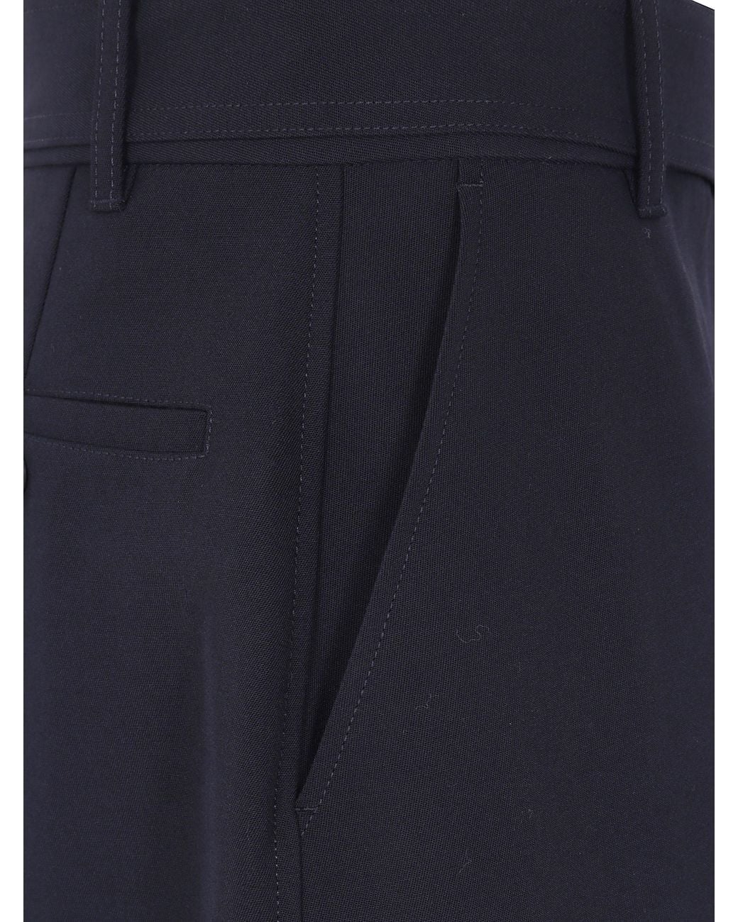 Studio Nicholson Blue Belted Round Leg Pant