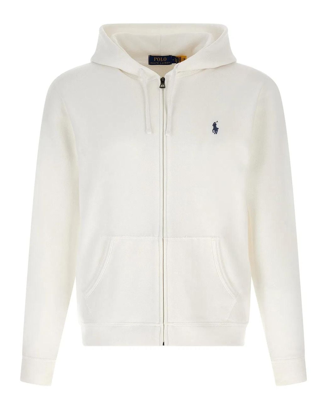 Polo Ralph Lauren White Zip-Up Hoodie for men