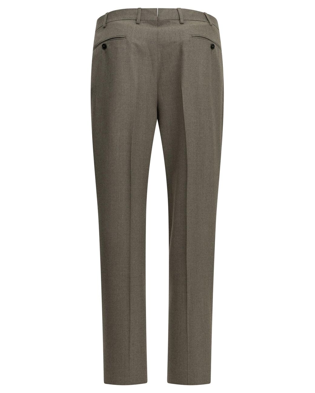 Zegna Gray Tailored Wool Pants for men
