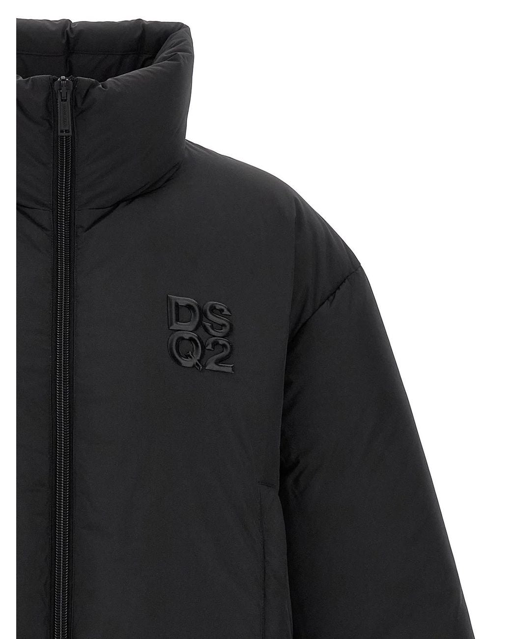 DSquared² Black ² Polyester Full-Length Jacket for men