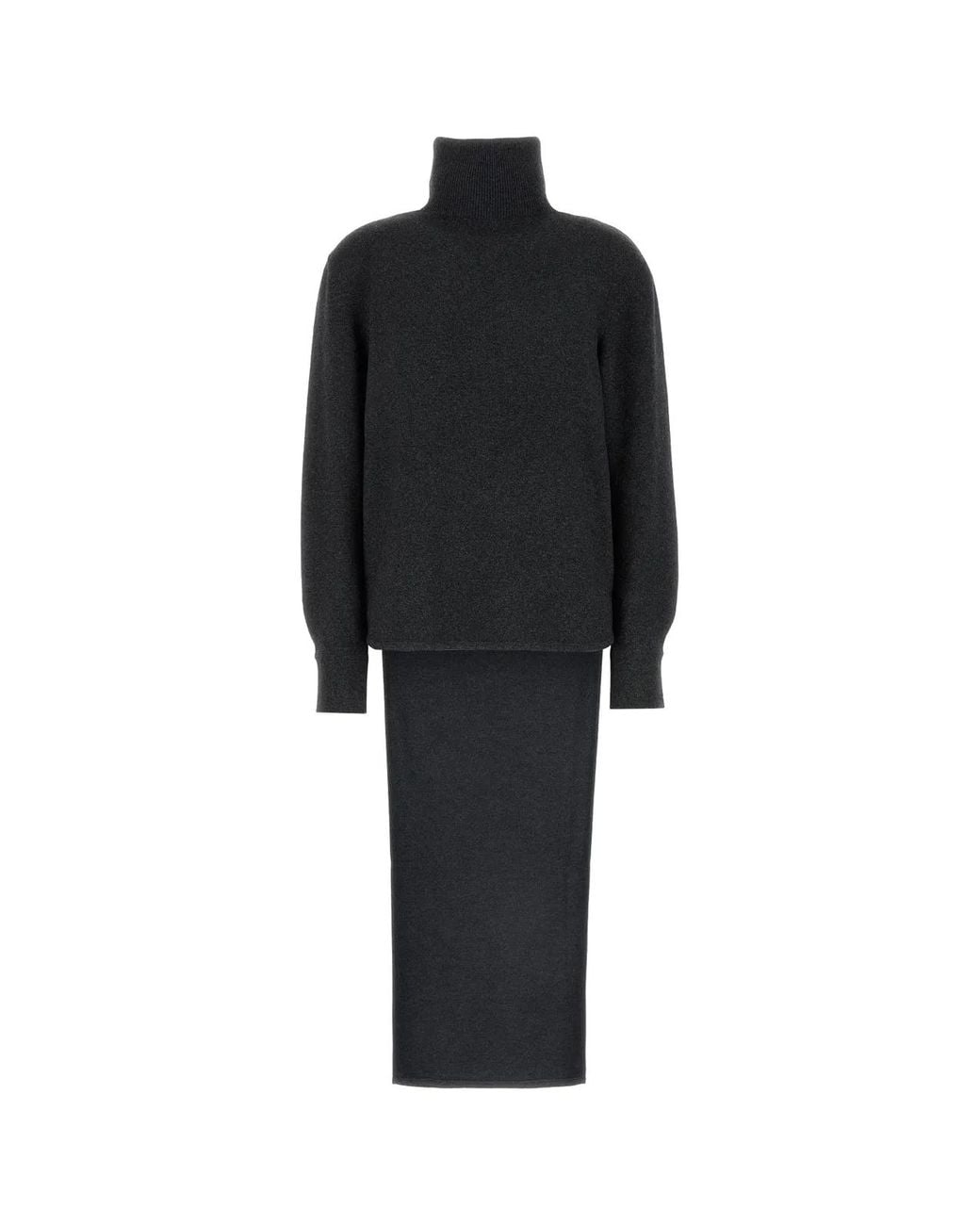 Givenchy Black Long Back High Neck Sweater