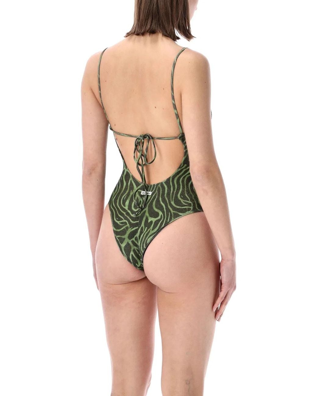 MATINEÉ Green Lilly Zebra Lurex Swimsuit