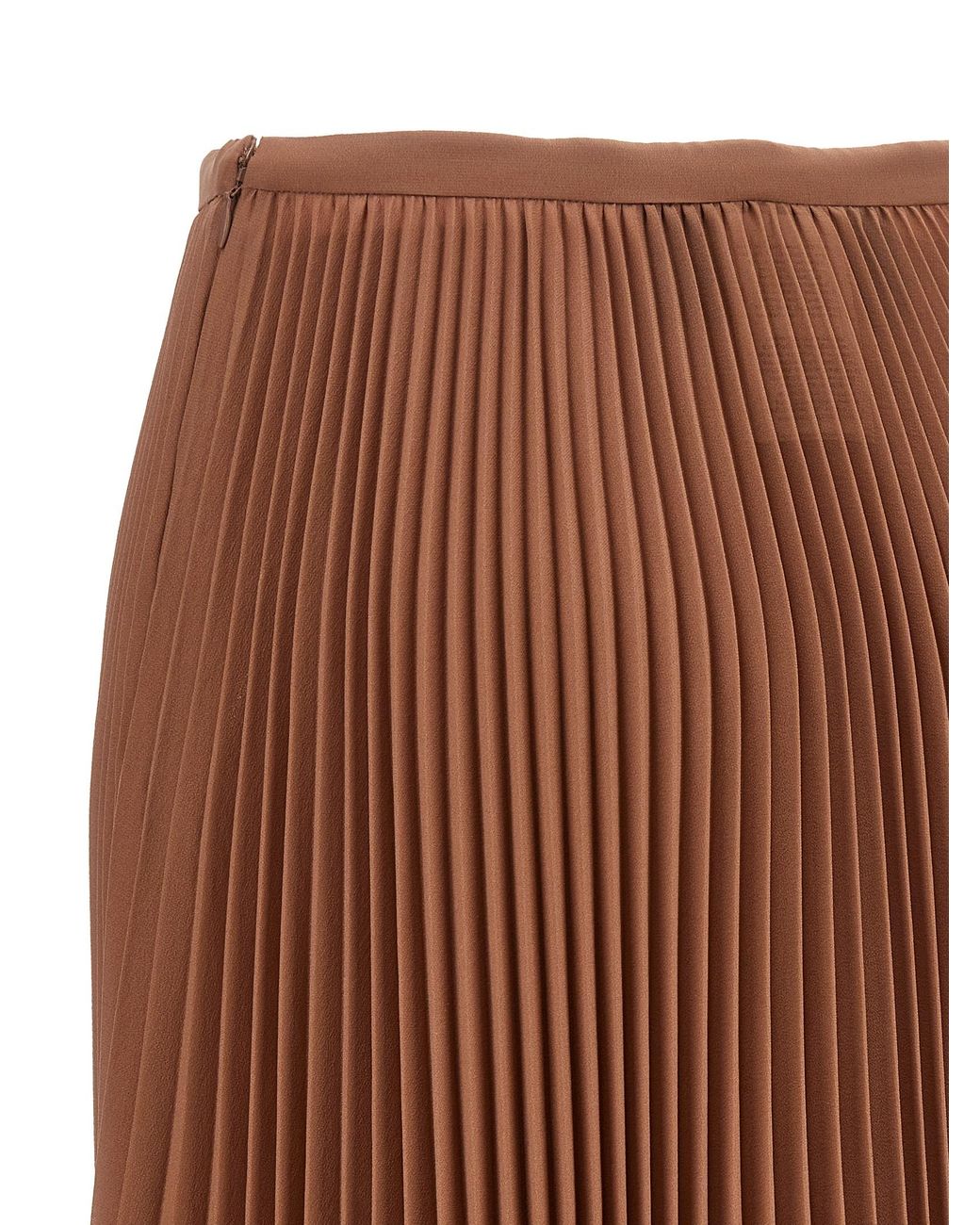 Valentino Garavani Brown Light Georgette Skirt