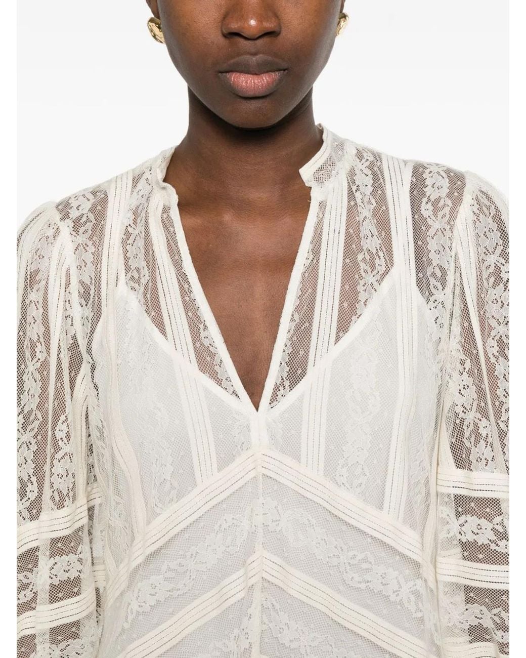 Twinset White Mother Of Pearl Silk Dress