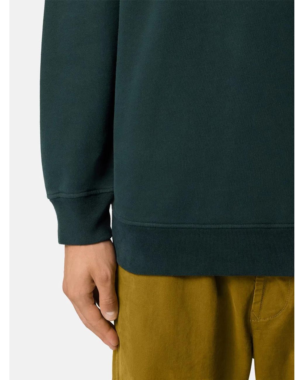 Stone Island Green Crewneck Sweatshirt for men
