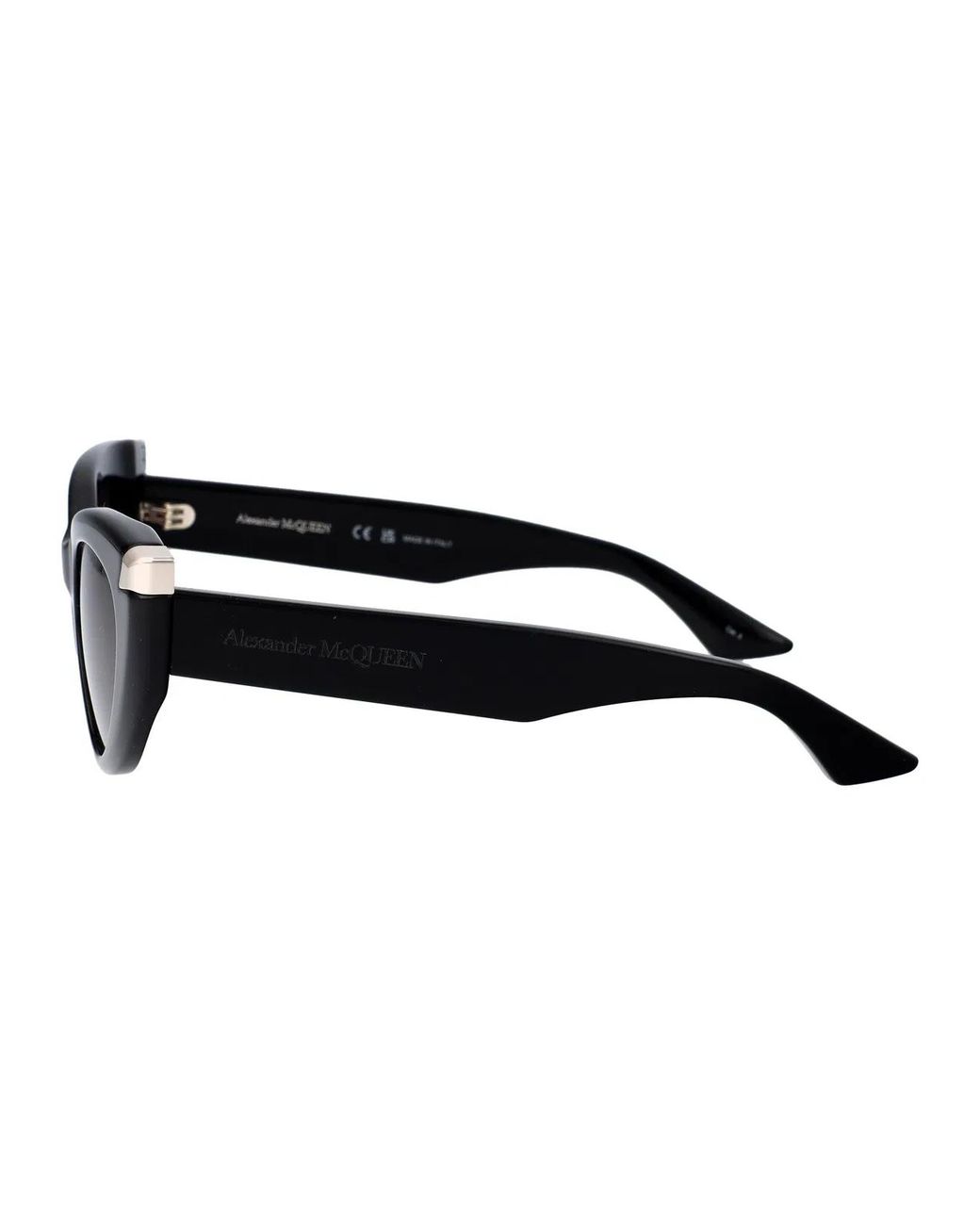 McQueen Black Acetate Sunglasses