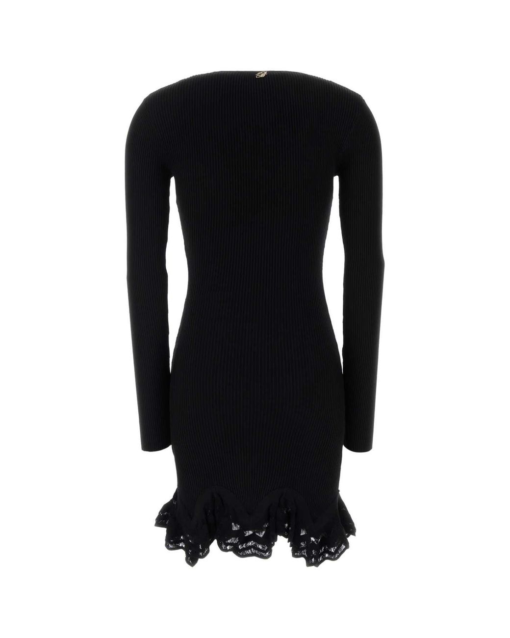 Blumarine Black Knit Mini Dress