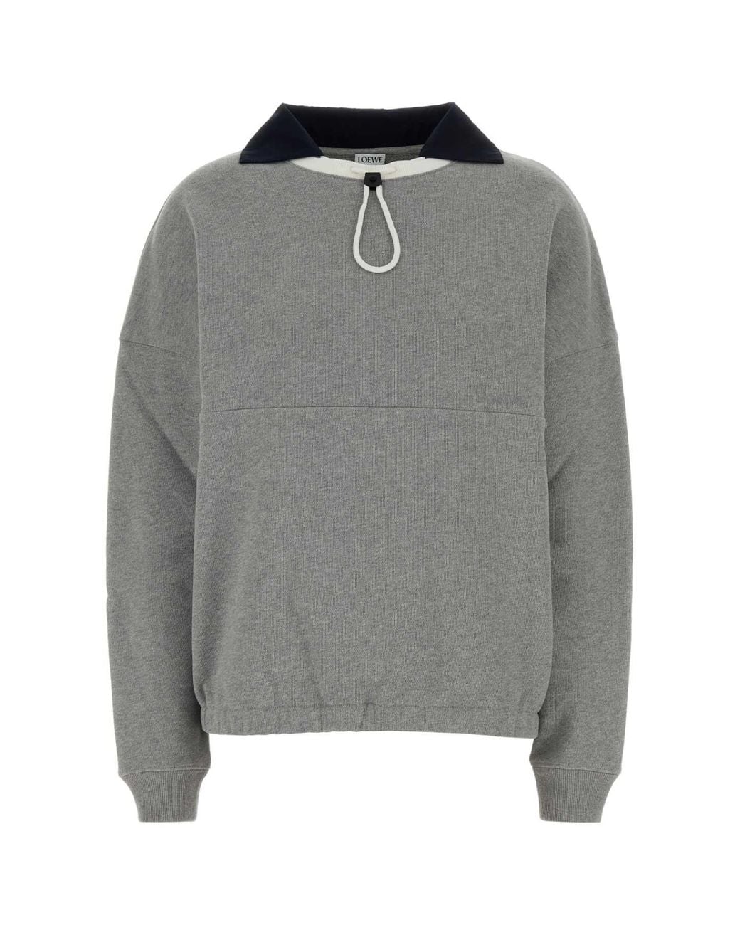 Loewe Gray Cotton Sweatshirt For
