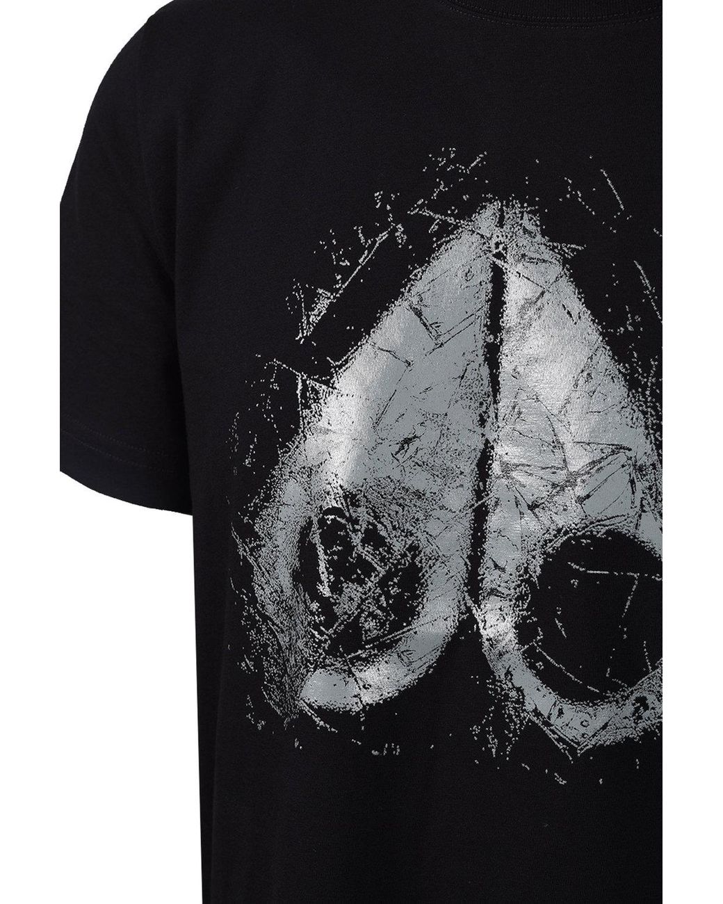 Moose Knuckles Black Icebreak Logo T-Shirt for men