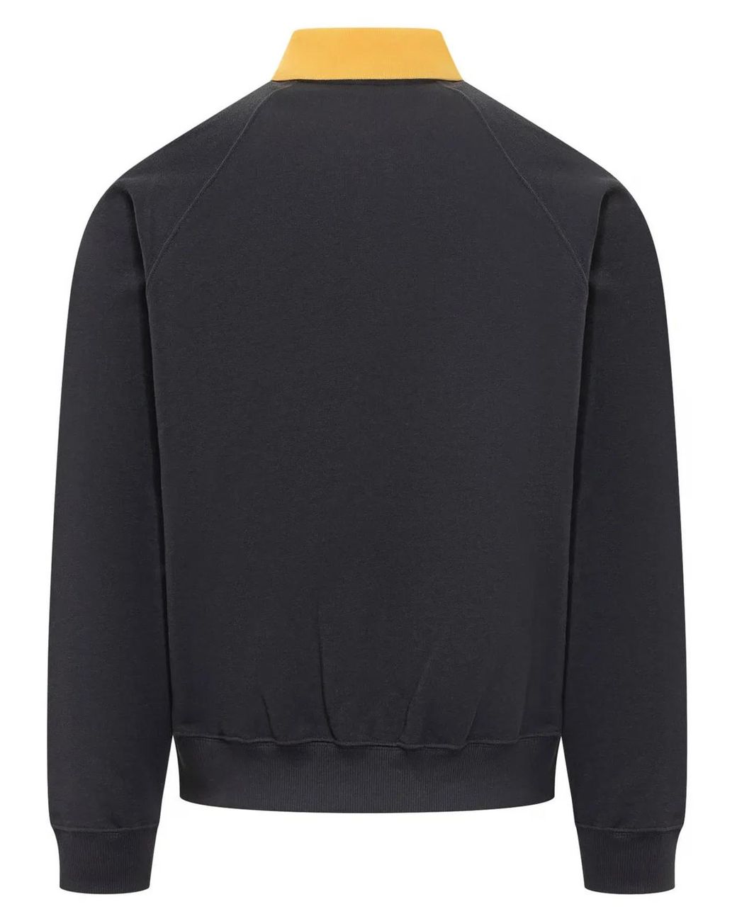 Versace Blue Polo Collar Sweatshirt for men