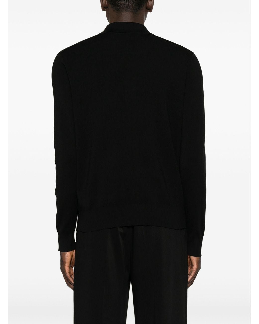 Burberry Black Marcus Long Sleeve T-Shirt for men