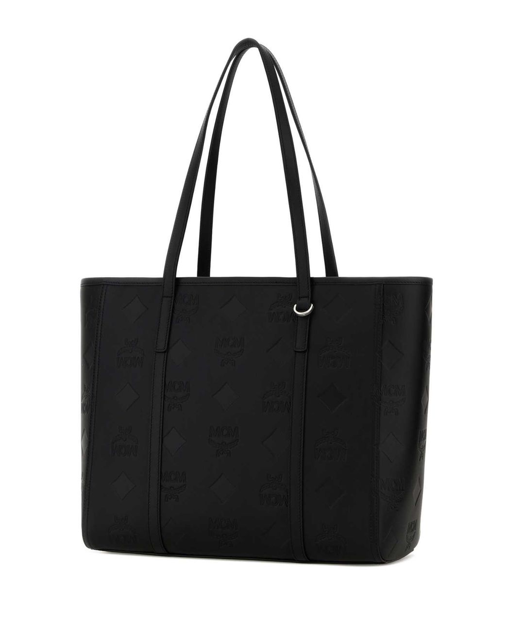 MCM Black Toni Lthr Shopper Med Bk