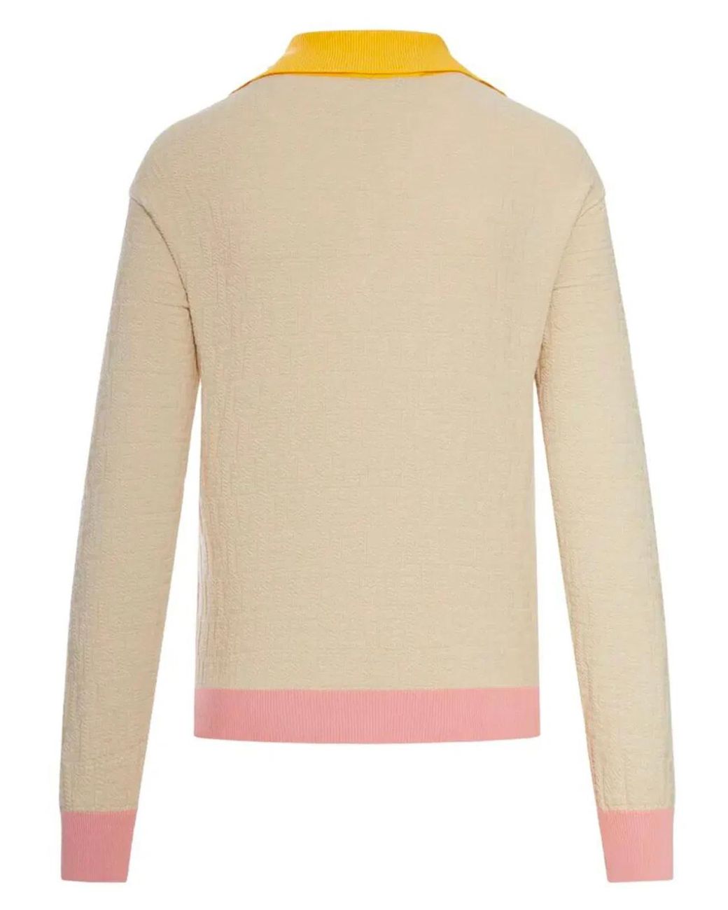 Fendi Natural Light Cotton And Silk Sweater