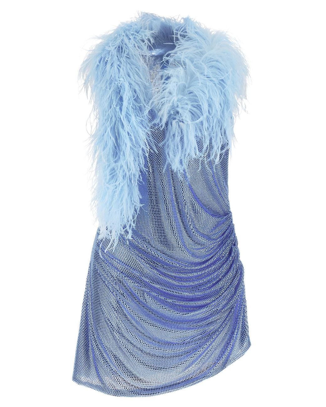 GIUSEPPE DI MORABITO Blue Polyamide Cocktail Dress