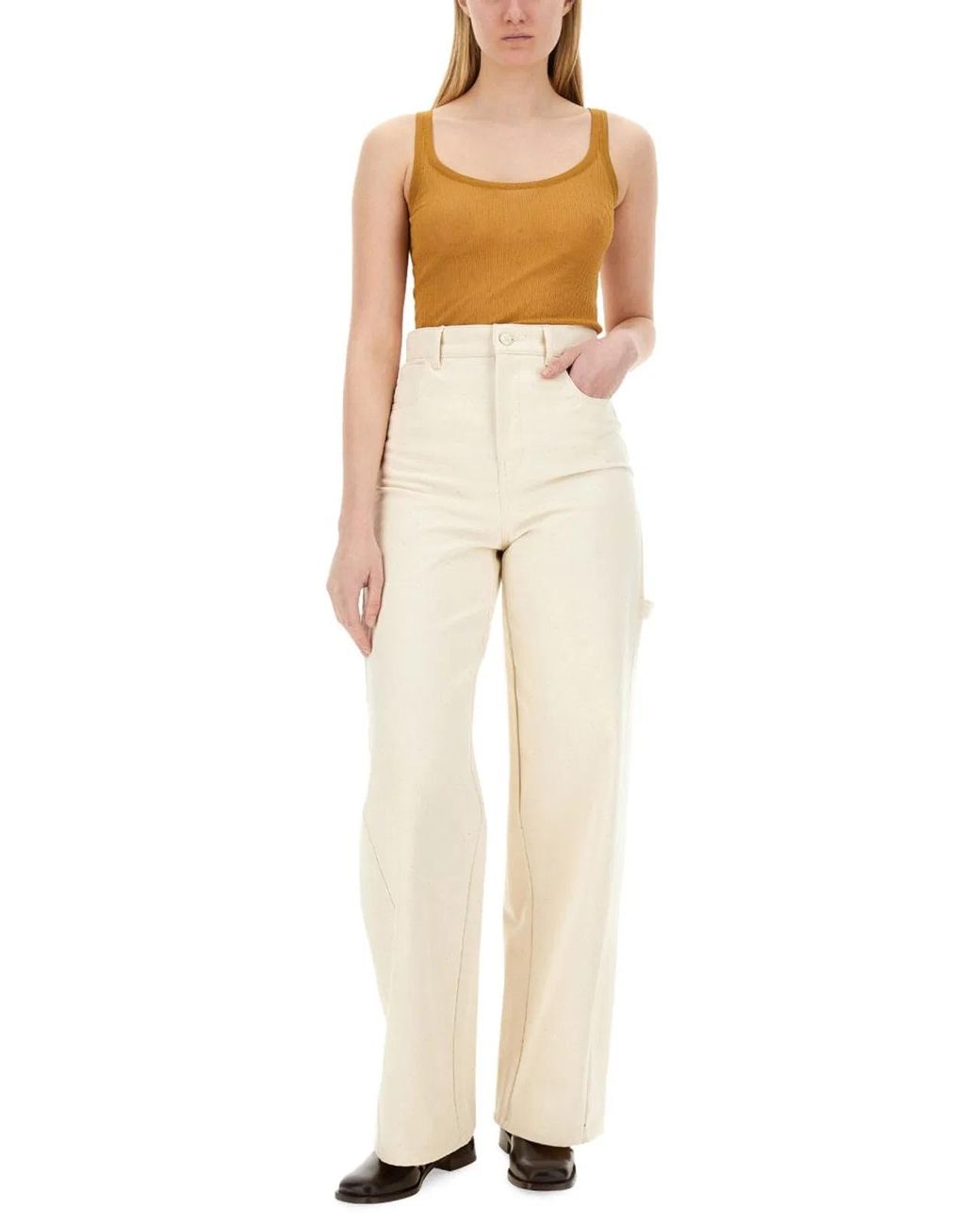 Max Mara White Tank Top Bastia