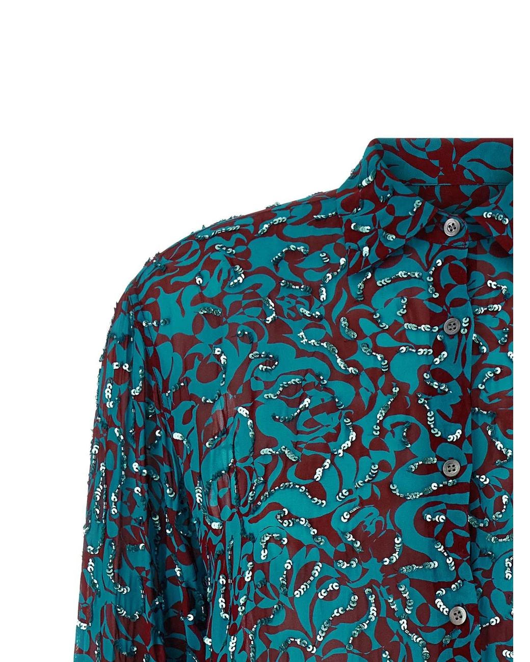 Dries Van Noten Blue 'Clavelly' Shirt