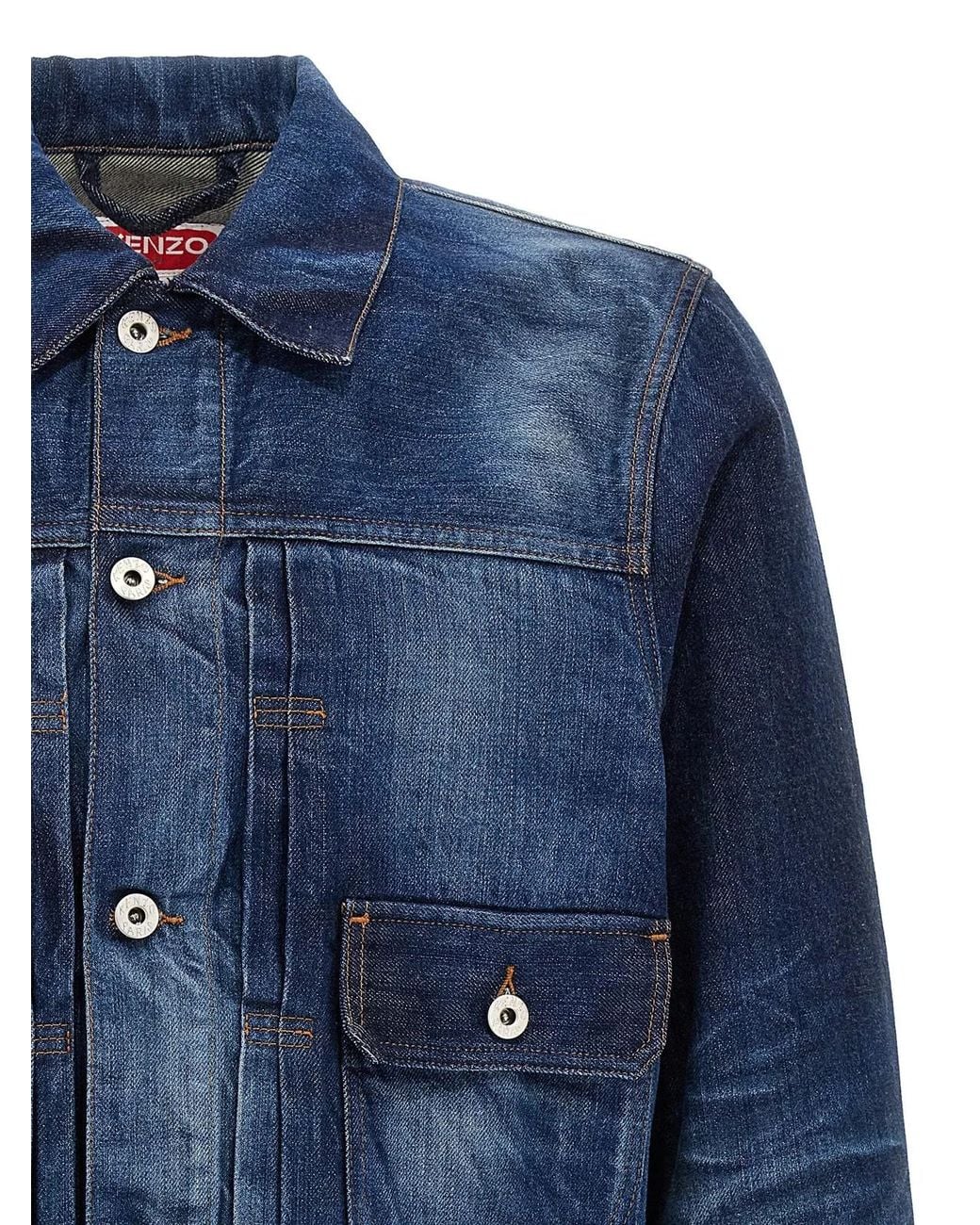 KENZO Blue Japanese Denim Jacket for men