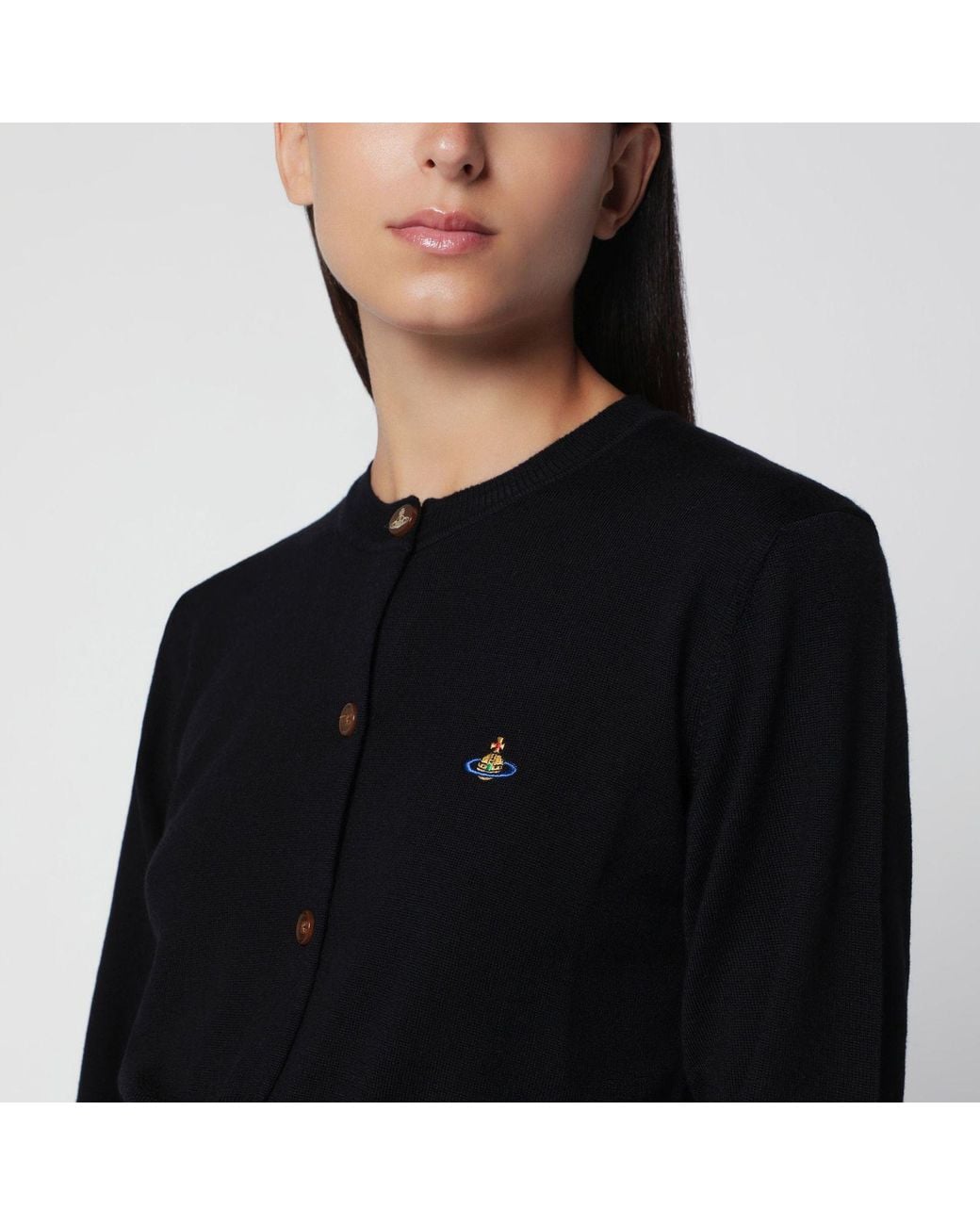 Vivienne Westwood Black "Bea" Cropped Cardigan