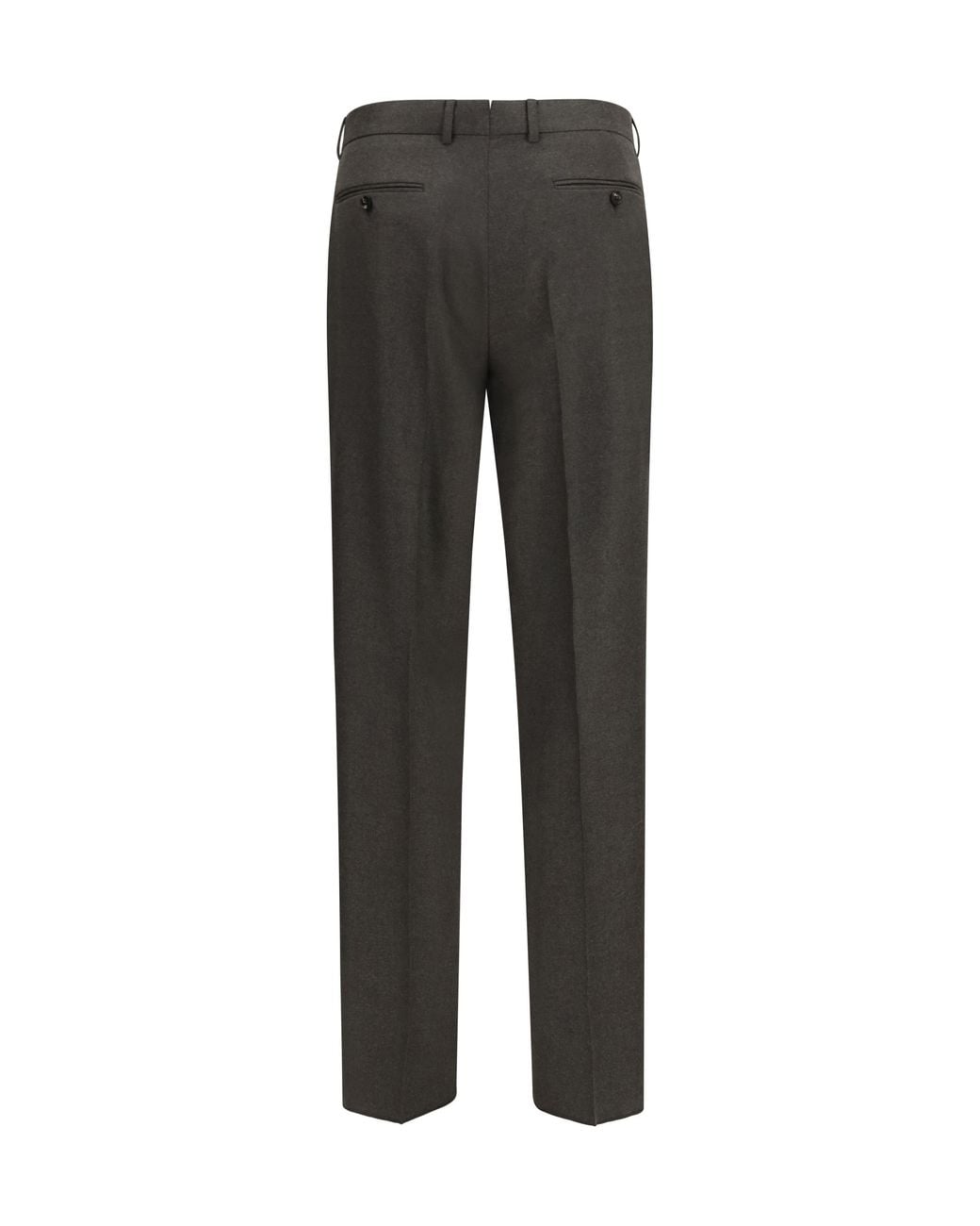 Zegna Gray Wool And Cashmere Pants for men