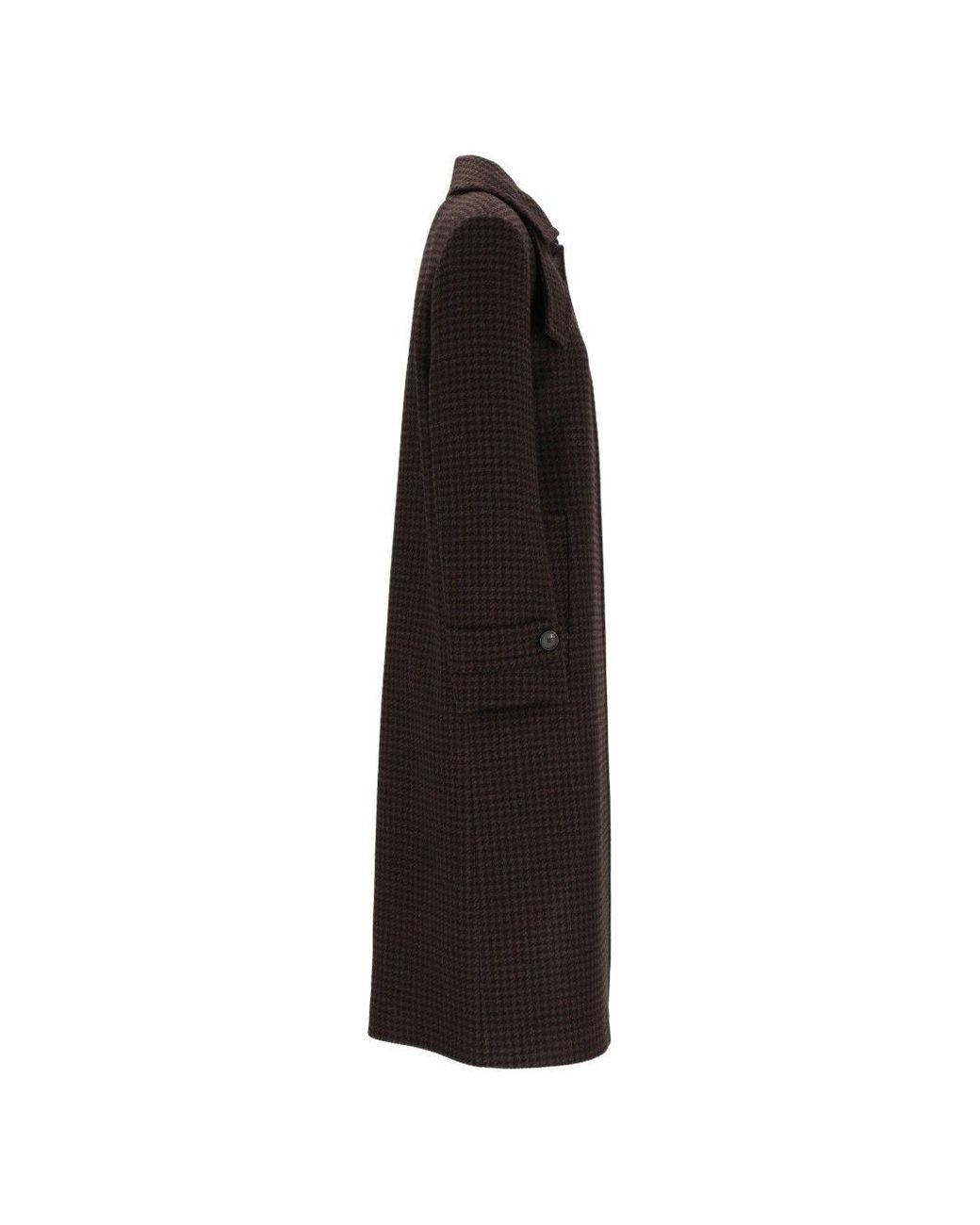 Tagliatore Black Wool Long Coat