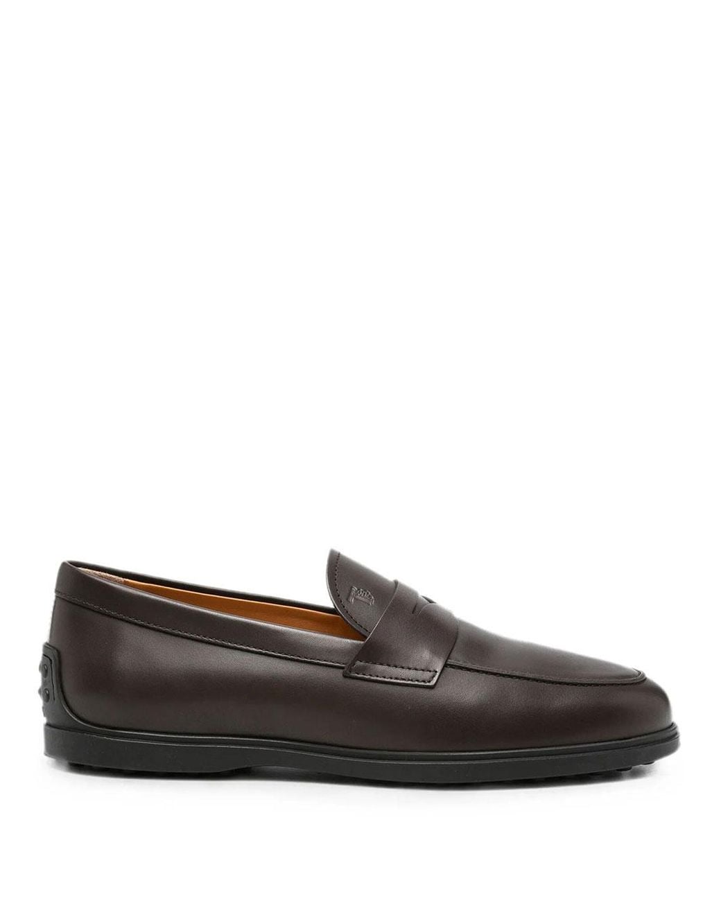 Tod's Gray Leather Loafer for men