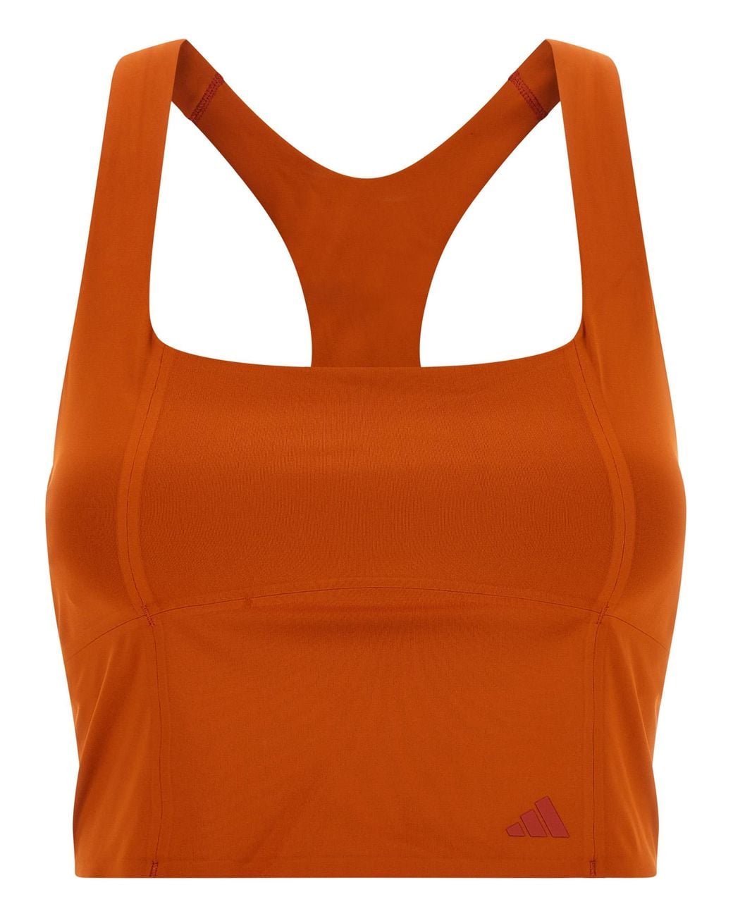 Adidas Originals Orange 'Training' Crop Top Adidas X Entire Studios