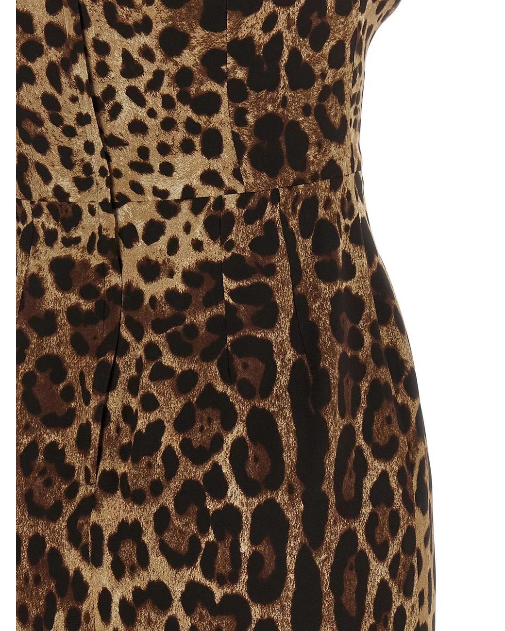 Dolce & Gabbana Natural Dolce & Gabbana Silk Charmeuse Dress