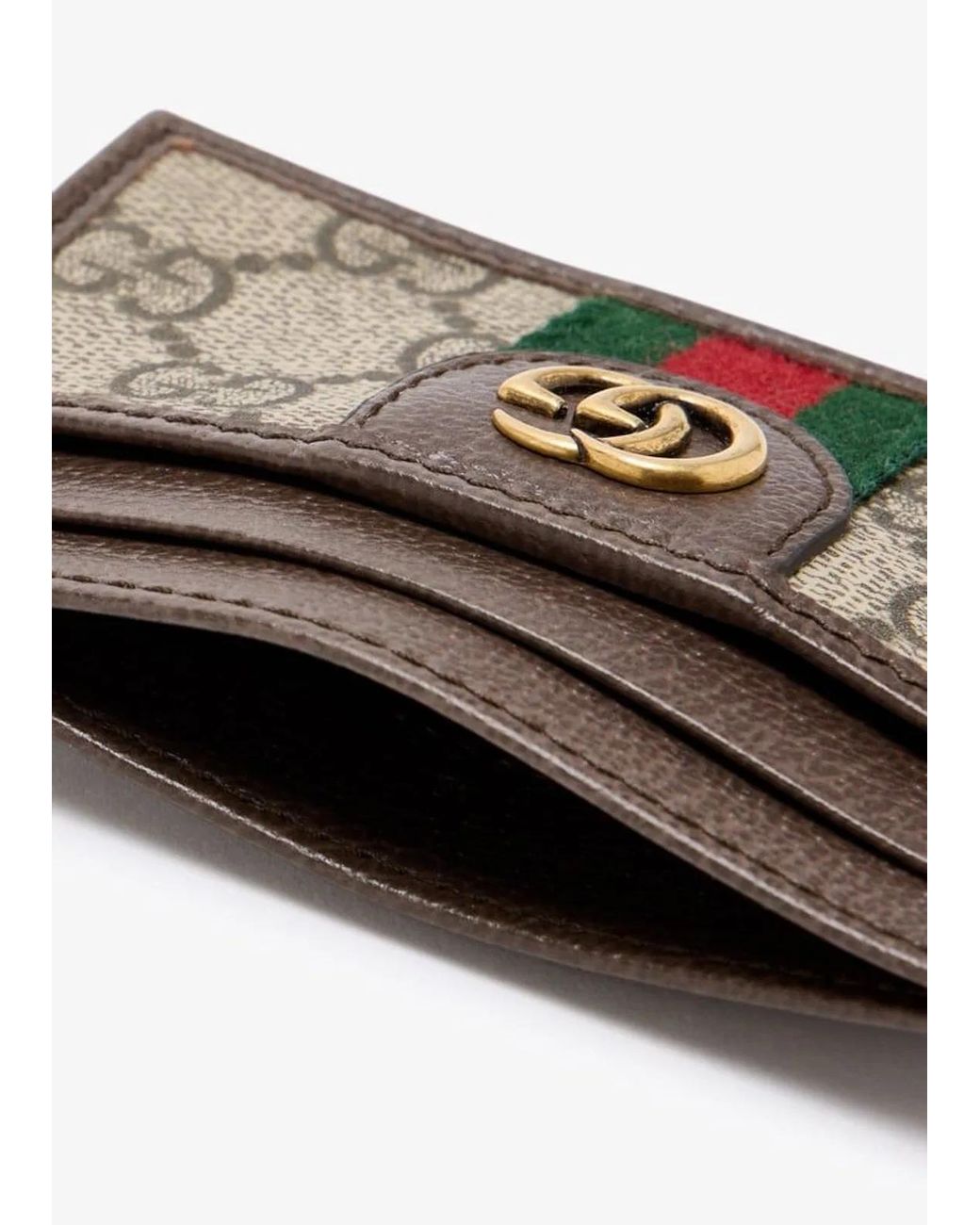 Gucci Brown Cardholder Ophidia for men