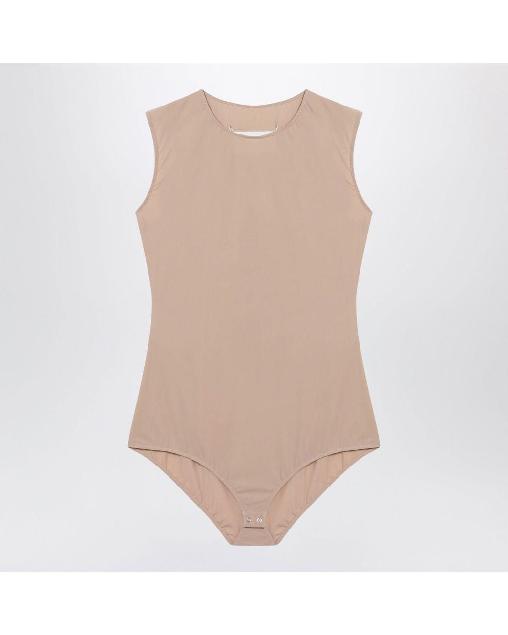 Maison Margiela Brown Fitted Sleeveless Bodysuit